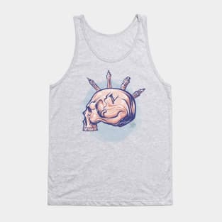 Veterano Tattoos Skull Tank Top